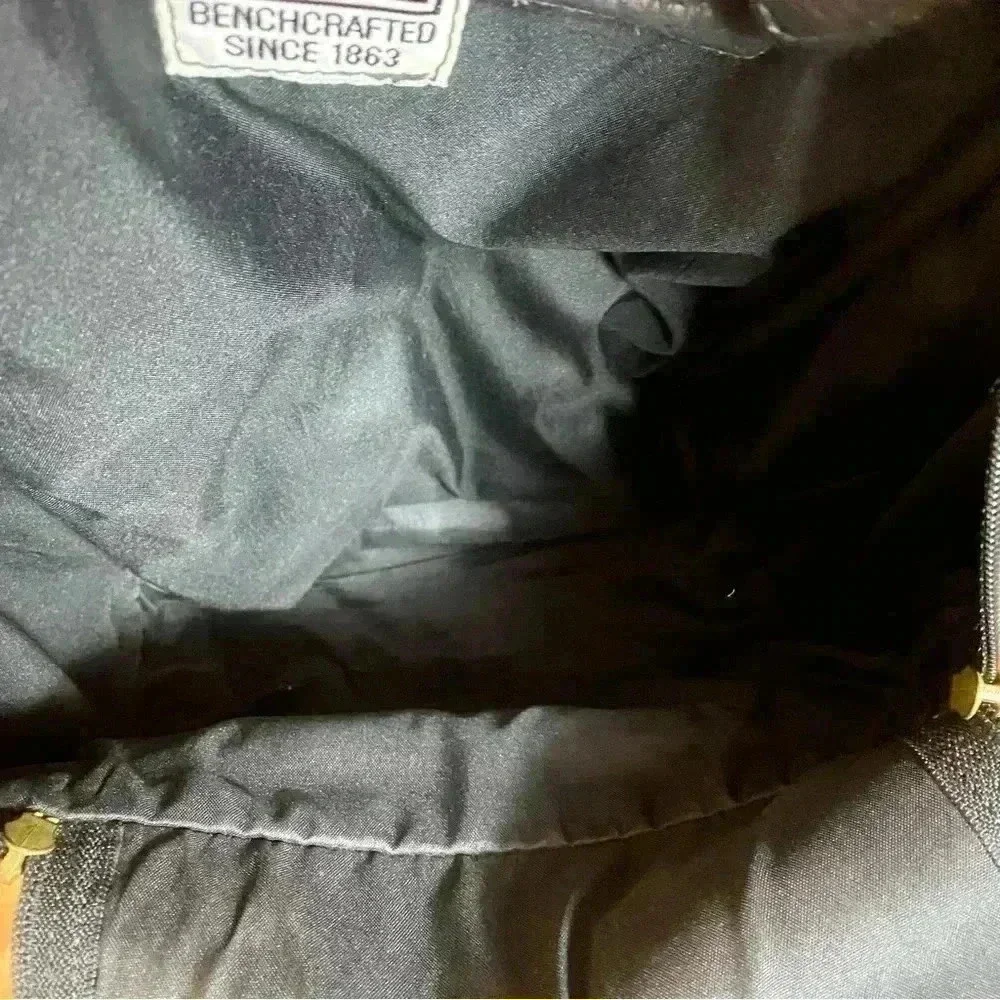 Frye black leather backpack commuter bag travel natural distressed biker school